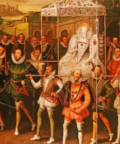 golden age Elizabethan era paint by number