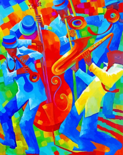 Jazz Musicians Art paint by numbers