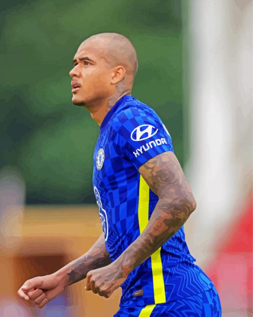 kenedy soccer player paint by numbers