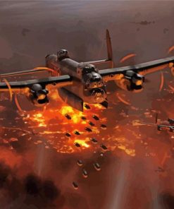 Lancaster Aeroplanes War Paint by numbers