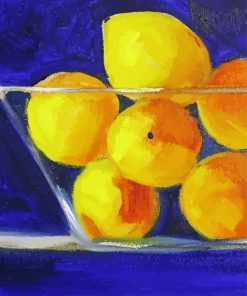 Lemon On Blue Nancy Merkle paint by numbers