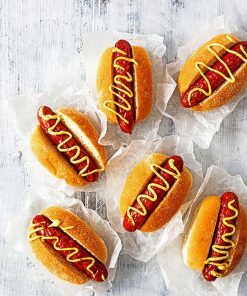 Mini Hot Dogs paint by numbers
