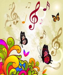 Musical Note paint by numbers