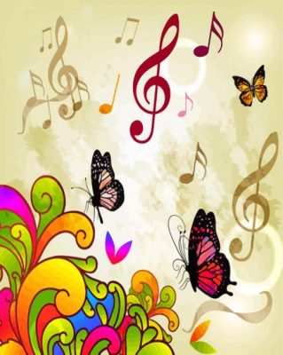 Musical Note - Paint By Numbers - Num Paint Kit