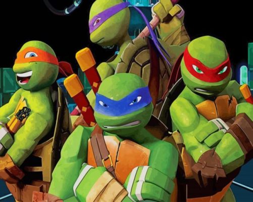 Ninja Turtles - Paint By Numbers - Num Paint Kit