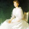 portrait in white by Frank Weston paint by number
