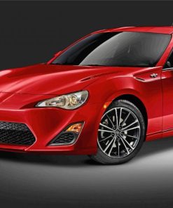Red Scion FR S paint by numbers