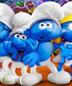 The Smurfs Characters paint by numbers