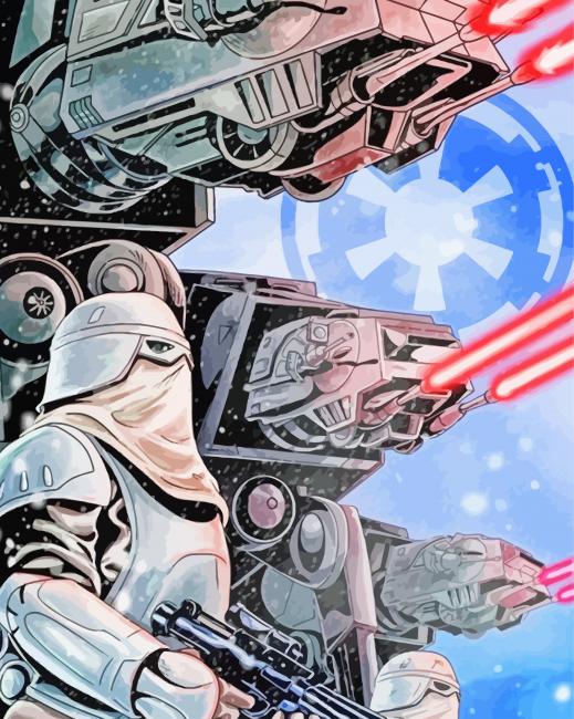 Star Wars Hoth paint by numbers