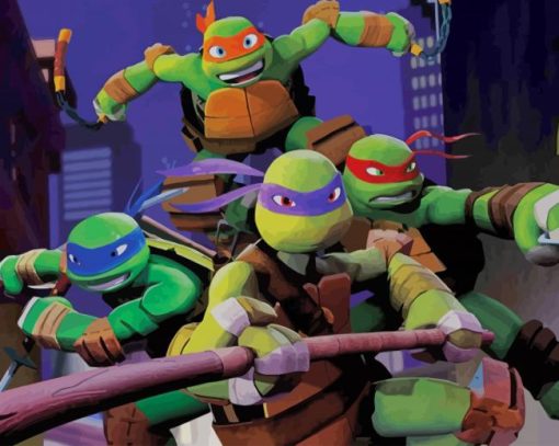 Teenage Mutant Ninja Turtles paint by numbers