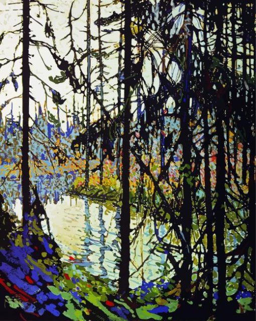 Tom Thomson Northern River paint by numbers