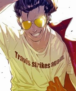 Travis Strikes Touchdown paint by numbers