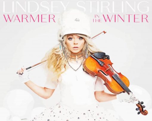 Violonist Lindsey Stirling paint by numbers