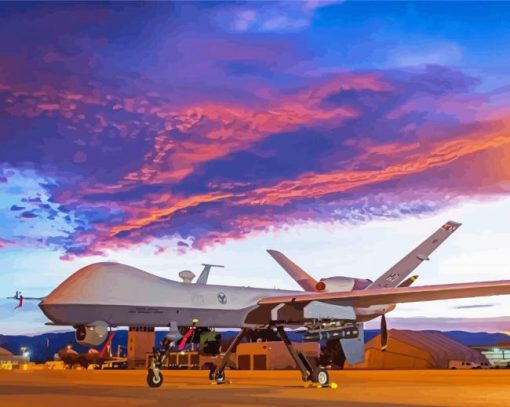 Air Force Drones ReaperAir Force Drones Reaper Paint By Numbers