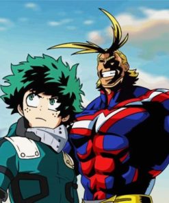 All Might And Deku Paint By Numbers