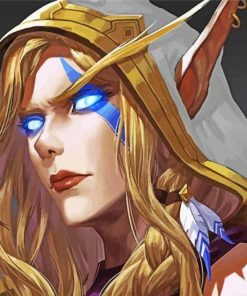 Aesthetic Blood Elf World of Warcraft paint by numbers