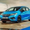 Blue Honda Jazz Car paint by numbers