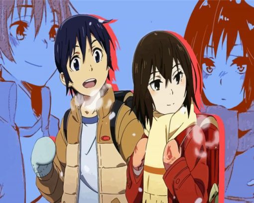 Erased anime characters paint by number