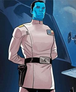 Grand Admiral Thrawn star wars paint by numbers