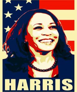 Kamala Harris Poster paint by numbers