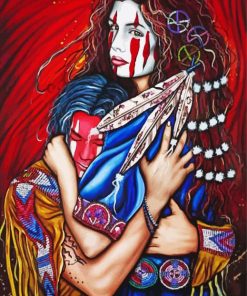 Native American Couple Paint by numbers