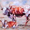 Nguni Cattle Animals paint by numbers