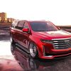 Red Cadillac Escalade Car paint by numbers