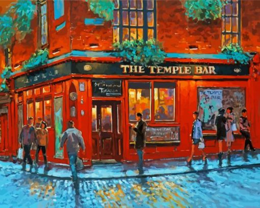Temple Bar Art paint by Numbers