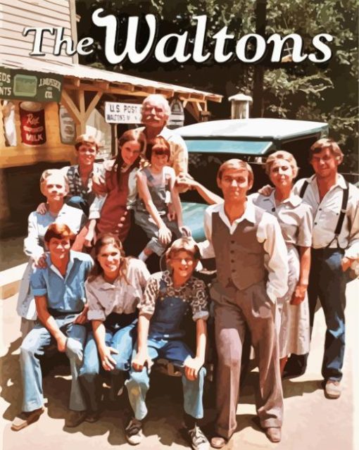 The waltons poster paint by number