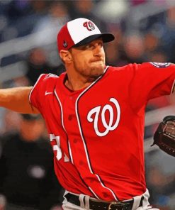 Washington Nationals Player paint by numbers