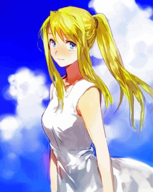 Winry Rockbell Anime Girl paint by numbers