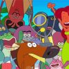 Zig and sharko characters paint by numbers