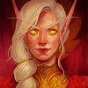 Aesthetic Blood Elf World Of Warcraft paint by numbers