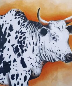 Aesthetic Nguni Cow Paint by numbers