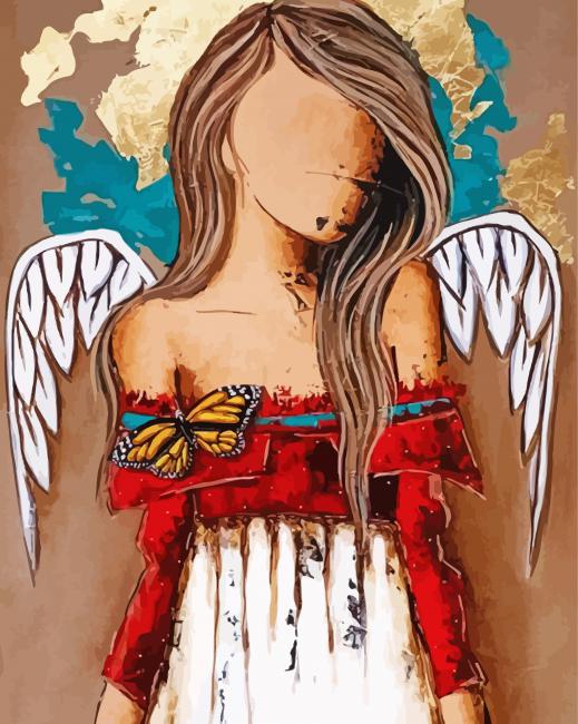Beautiful Angel Paint By Numbers