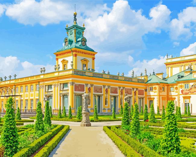 Royal Palace of Wilanów paint by numbers