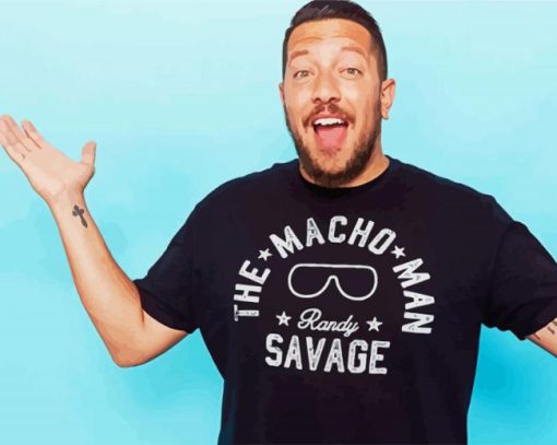 The Comedian Sal Vulcano paint by numbers