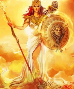 Greek Goddess Athena Paint by numbers