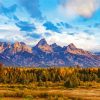 Grand Tetons Landscape Paint by numbers