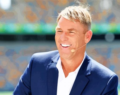 Shane Keith Warne Paint by numbers