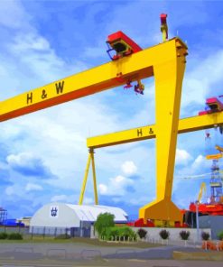 Harland And Wolff Cranes Paint by numbers