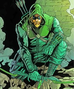 Green Arrow Hero paint by number