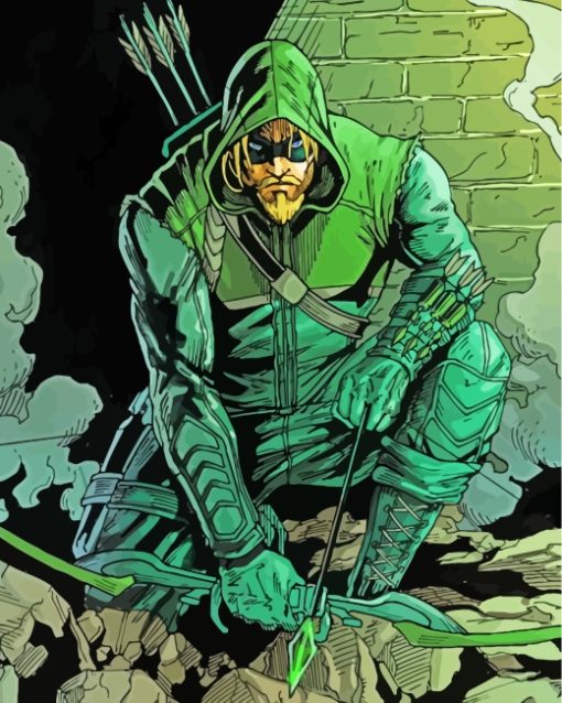 Green Arrow Hero paint by number