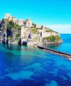 Aesthetic Castello Aragonese D Ischia paint by number