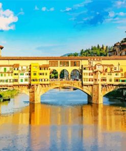 Italy Ponte Vecchio paint by number