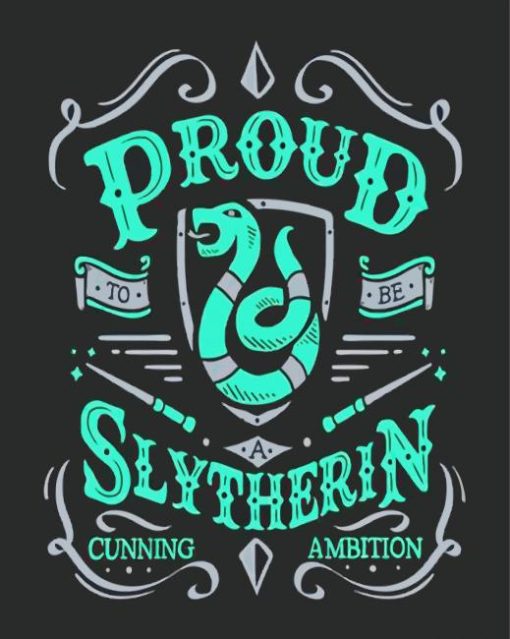 Slytherin paint by number