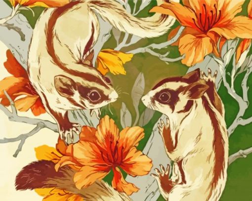 Sugar Gliders paint by numbers