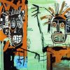 Two Heads On Gold By Jean Michel Basquiat paint by number