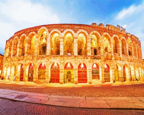 Verona Arena paint by numbers