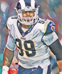 Aaron Donald NFL Football paint by number